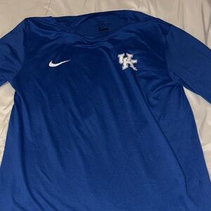 Nike Royal Blue UK Wildcats Crewneck Performance T‑Shirt